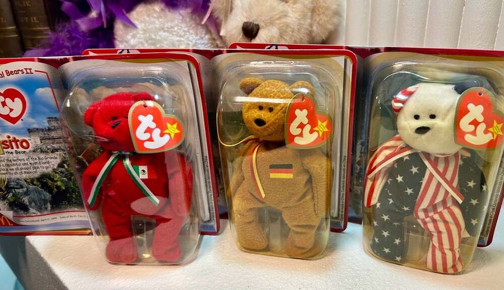 Ty Teenie Beanie Babies Germania The Bear International Bears II New